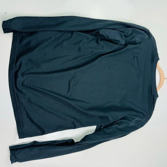 Nike Black DriFit Long-Sleeve Running‎ Top Medium - Picture 7 of 7